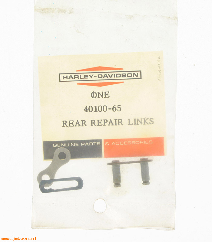   40100-65 (40100-65): Chain repair link - for replacement chain - NOS - M-50 65-72, AMF