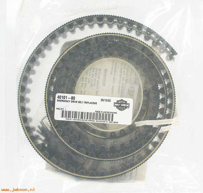   40101-80 (40101-80): Emergency drive belt replacement kit - 126 T - NOS-FLH, FXSB