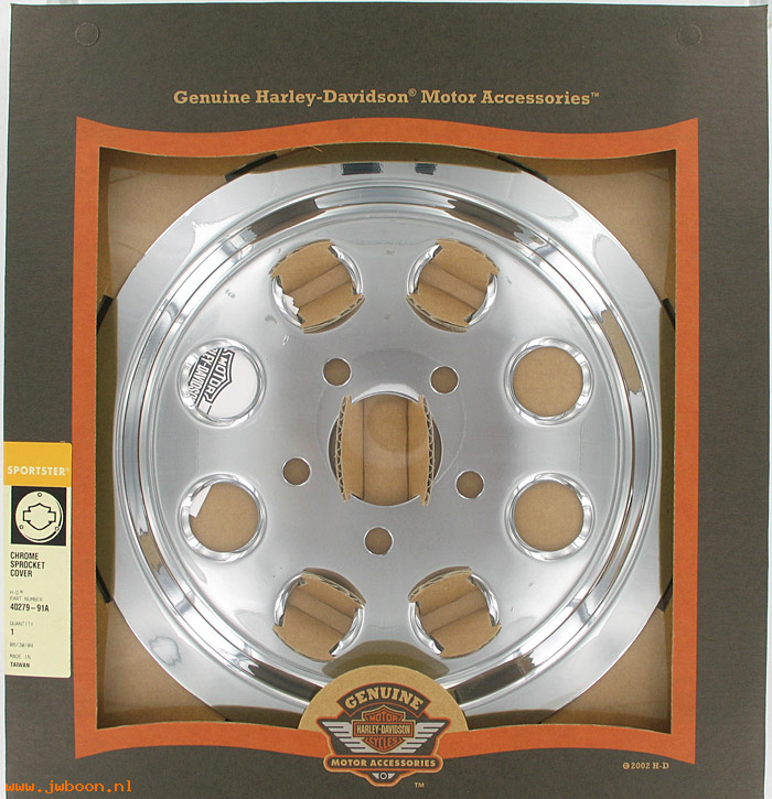   40279-91A (40279-91A): Sprocket cover, with holes - 61T - NOS - XL's 91-03,w.second belt