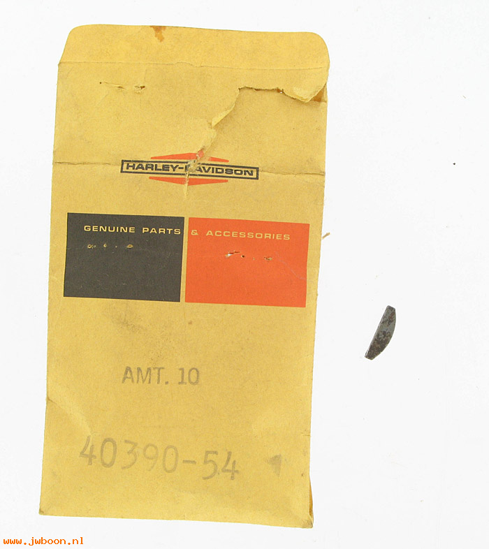   40390-54 (40390-54): Key, sprocket shaft - NOS - KH, Sportster Ironhead XL late'54-'71