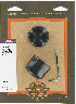   41088-09 (41088-09): Front axle nut cover kit - NOS - Softail Cross Bones FLSTSB  '08-
