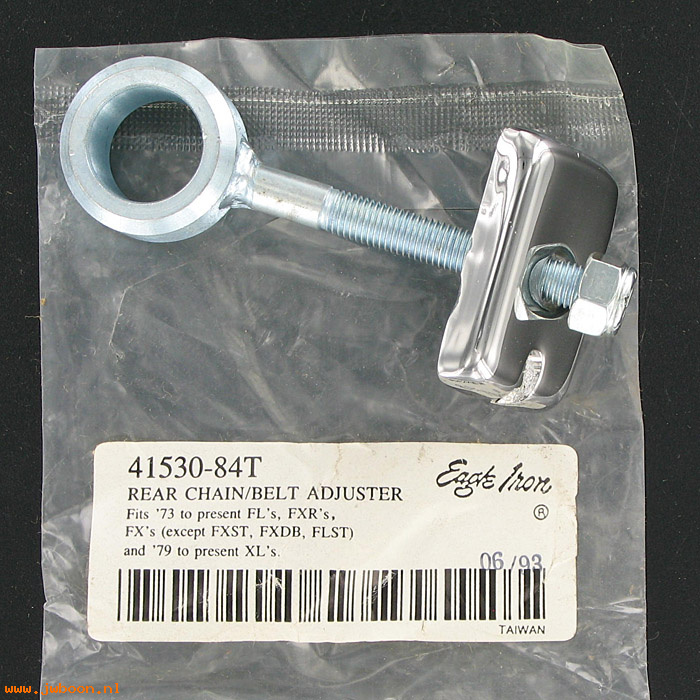   41530-84T (41530-84T /94924-84T): Rear chain / belt adjuster   "Eagle Iron" - NOS - FL, FX, FXR, XL