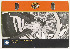   41575-08 (41575-08): Swingarm & rear axle cover "Harley-Davidson" script - NOS,Softail