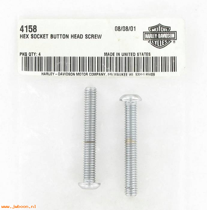       4158 (    4158): Screw, 5/16"-18 x 2-1/4" hex socket button head - NOS