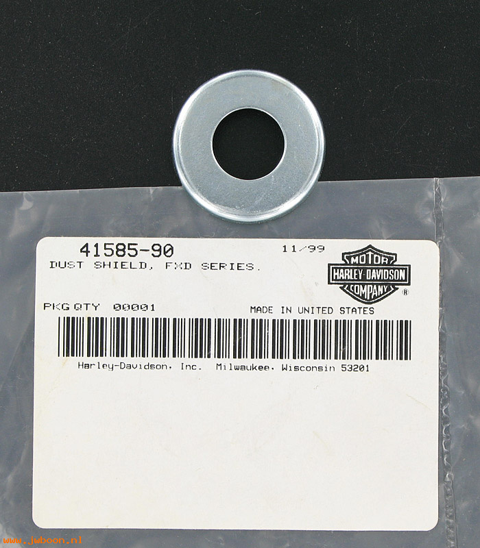   41585-90 (41585-90): Dust shield - NOS - FXD, Dyna '91-'05