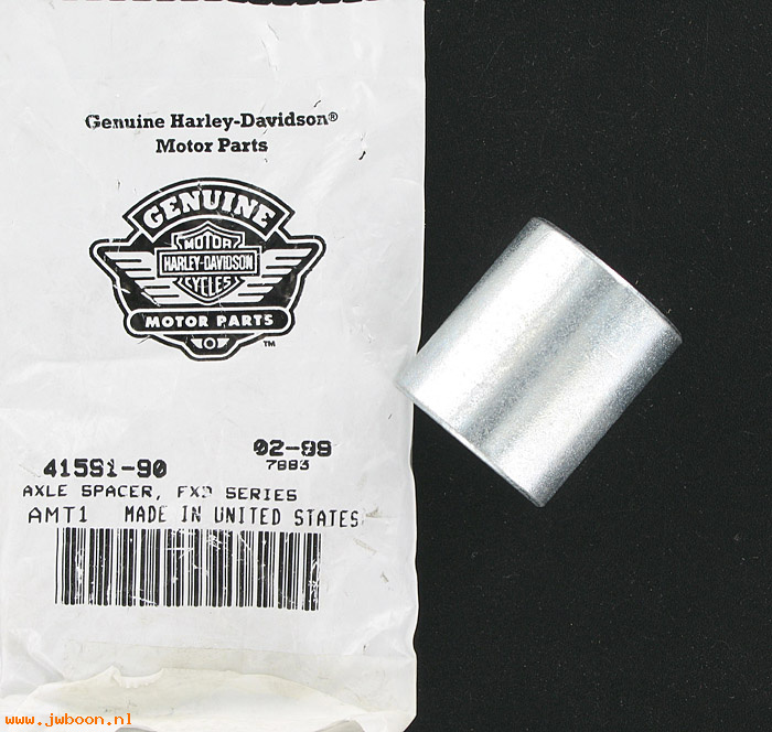   41591-90 (41591-90): Axle spacer, rear, left side - NOS - FXD, Dyna '91-'99
