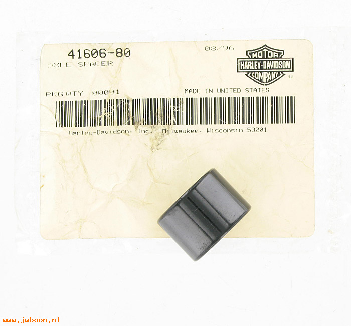   41606-80 (41606-80): Spacer, rear axle, left - NOS - Ironhead XLS late'80-'81. AMF