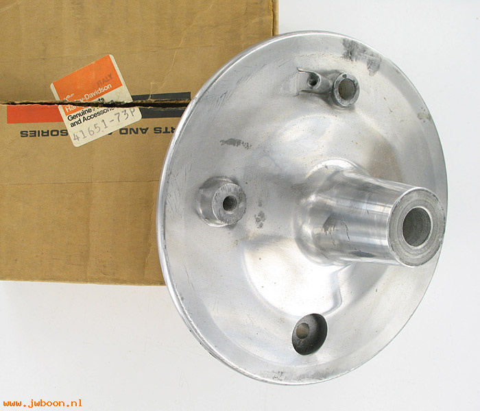   41651-73P (41651-73P): Side plate, rear brake - NOS - Sprint SS,SX350 (early?) 1973. AMF