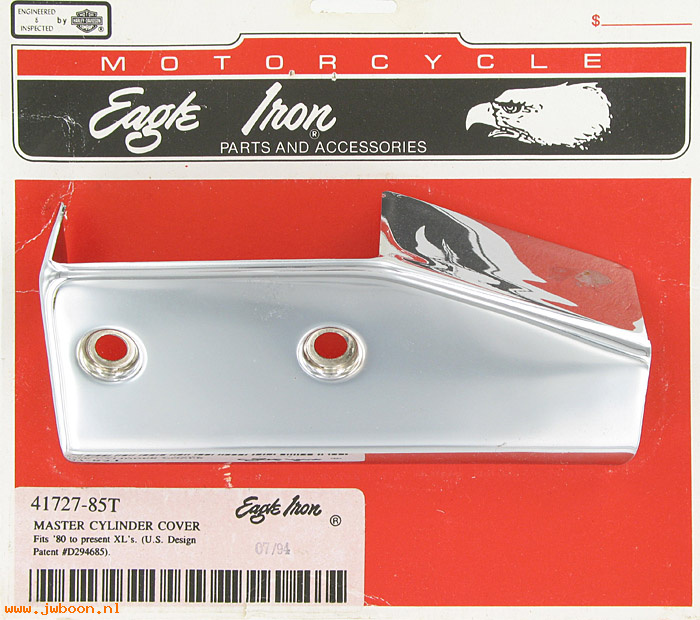   41727-85T (41727-85T): Cover, rear master cylinder "Eagle Iron" NOS - Sportster XL 80-03