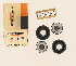   41748-58 (41748-58): Wheel cylinder rebuild kit - NOS - Panhead,Duo Glide FL,FLH 58-62