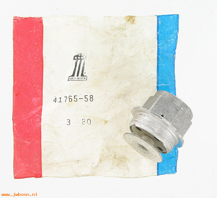   41765-58 (41765-58): Filler plug, master cylinder - NOS - Duo / Electra FL, FX 58-e79