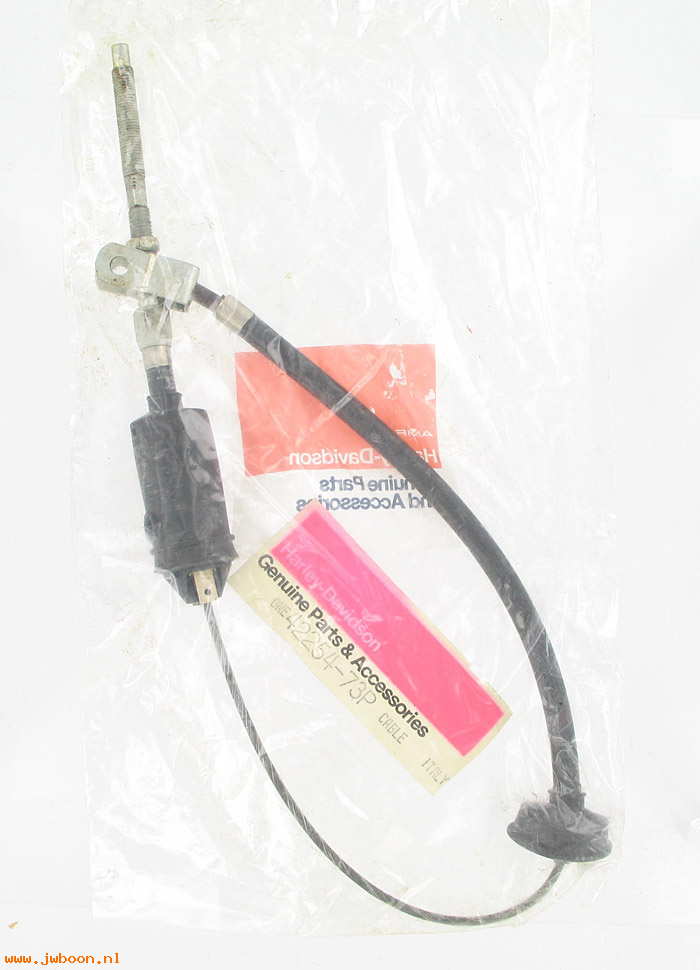   42254-73P (42254-73P): Rear brake control cable, with switch - NOS - Sprint '73-'74. AMF