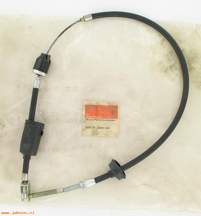   42257-74P (42257-74P): Rear brake cable assy - with switch - NOS - SX 175/250 74-75. AMF