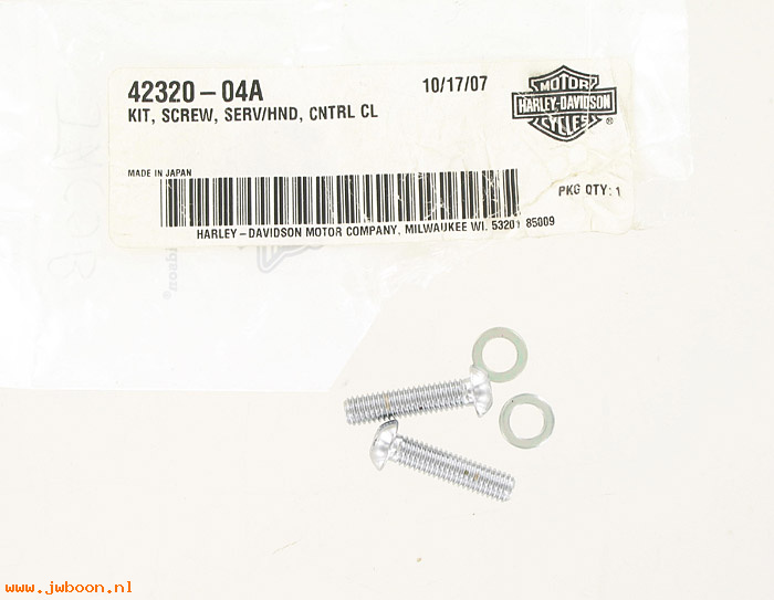   42320-04A (42320-04A): Screw kit - master cylinder - NOS - Sportster XL
