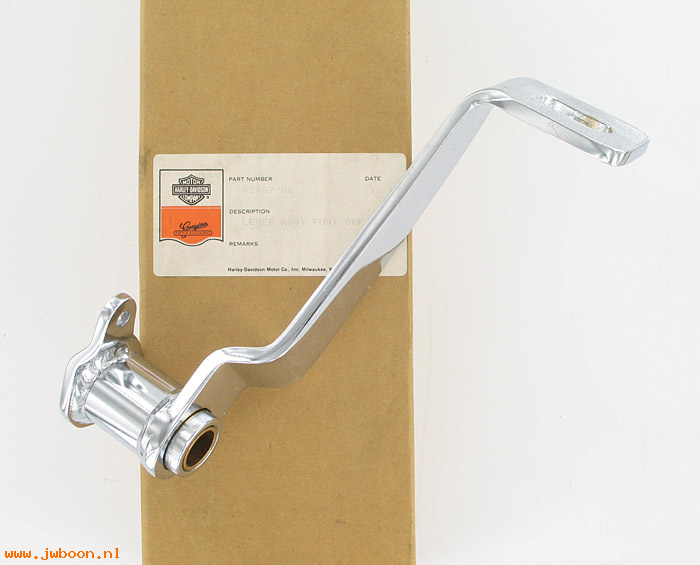   42407-86 (42407-86): Lever - foot brake - NOS - FLST Heritage Softail '86-early'87