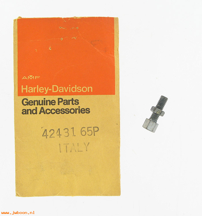   42431-65P (42431-65P): Adjusting screw, brake cable - NOS - M-50 '65-'72. Z-90, X-90.AMF