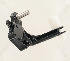   42508-08BHP (42508-08BHP): Brake pedal mount assy. - black - NOS - Softail
