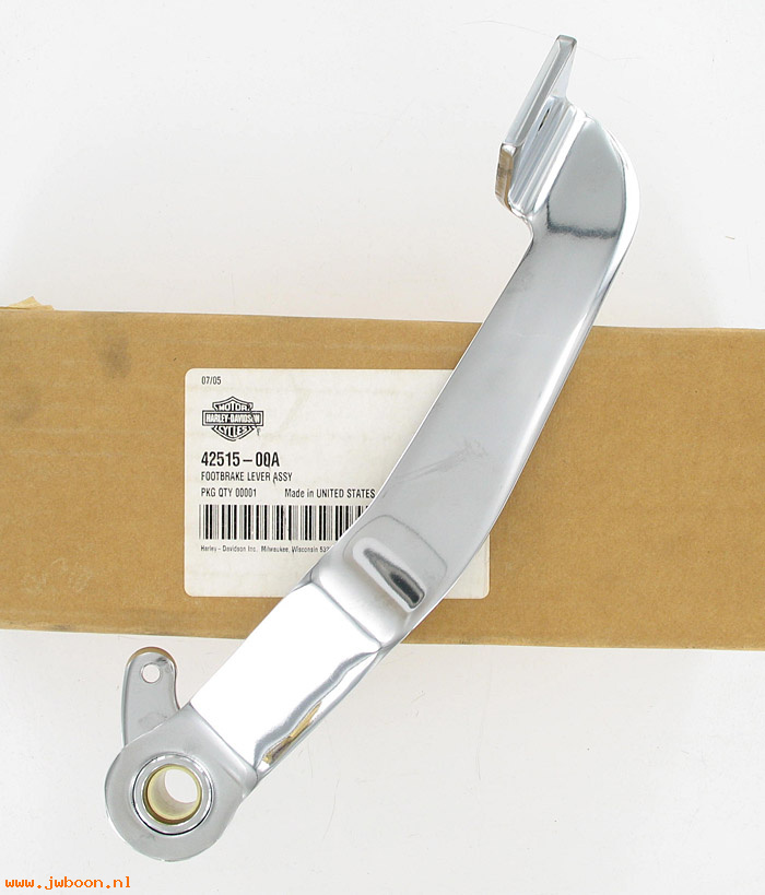   42515-00A (42515-00A): Lever assy. footbrake - NOS - Softail FXST '00-'05