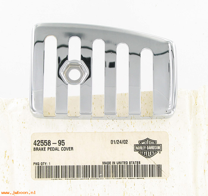   42558-95 (42558-95): Cover - 5-slot brake pedal - NOS