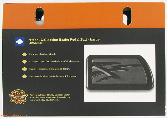  42560-09 (42560-09): Brake pedal pad, large, Tribal collection, NOS, Touring.FL Softai