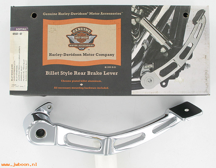   42632-07 (42632-07): Billet style rear brake lever - NOS - FX Softail models '07-