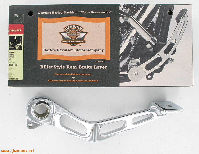   42636-00 (42636-00): Billet style rear brake lever - NOS - FXDWG 95-02,Dyna Wide Glide