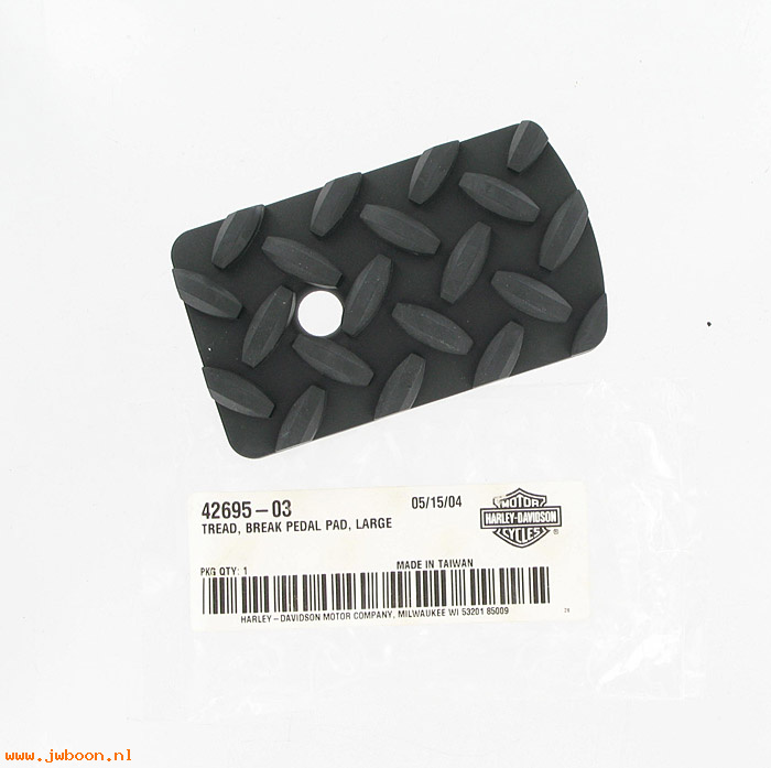   42695-03 (42695-03): Tread, brake pedal pad - large - diamond style - NOS