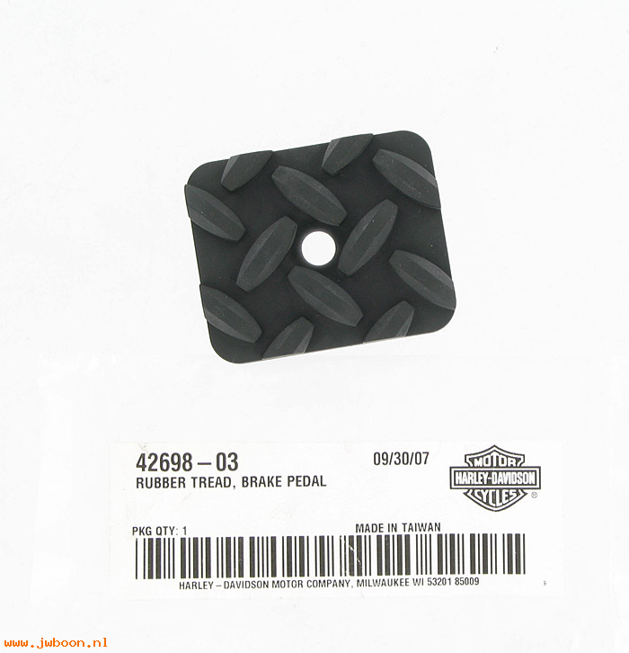  42698-03 (42698-03): Tread, brake pedal pad - small - diamond style - NOS