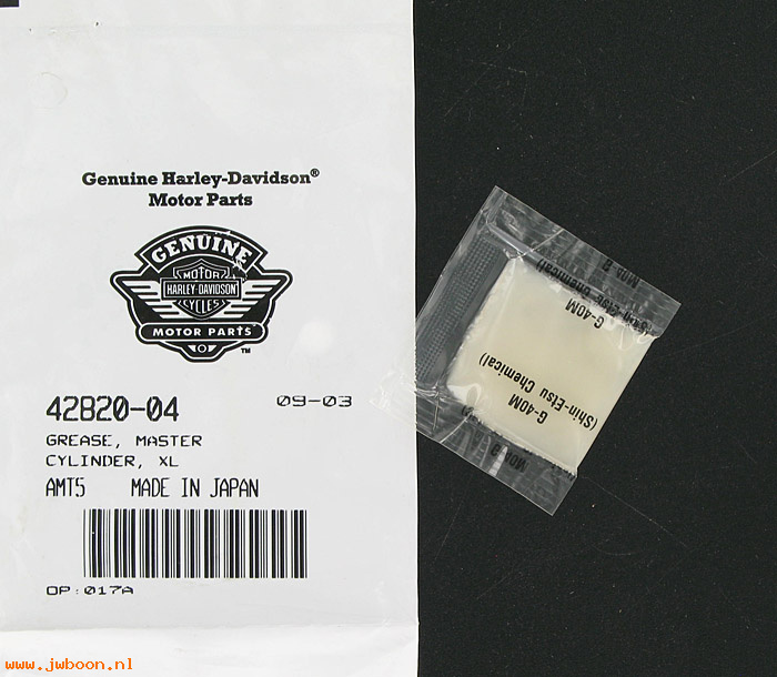   42820-04.5pack (42820-04): Brake pin grease / Grease, master cylinder, - NOS - XL '04-