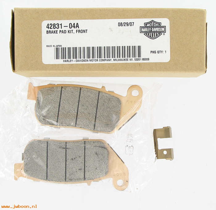   42831-04A (42831-04A): Brake pad kit - front - NOS - Sportster XL's