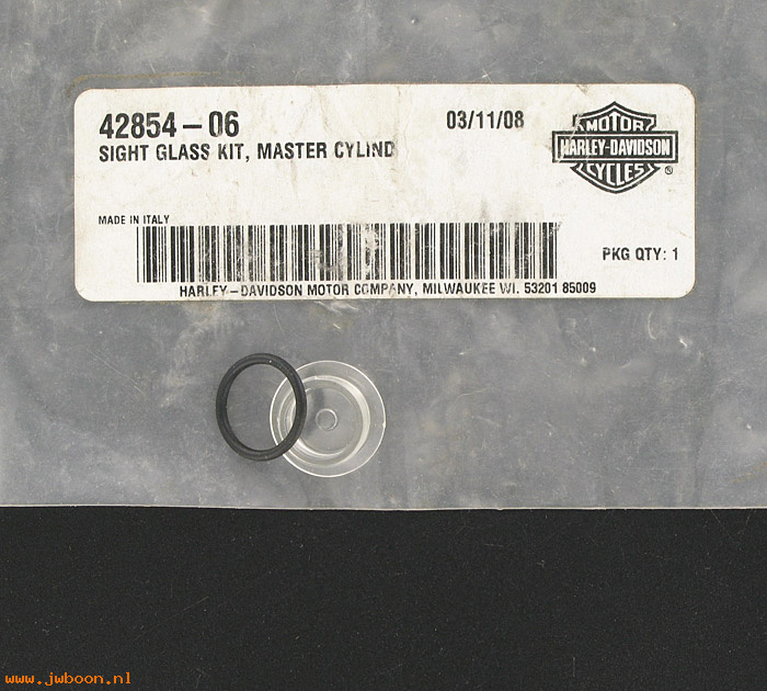   42854-06 (42854-06): Sight glass - master cylinder - NOS - V-rod '06-    Touring '08-