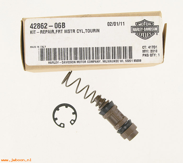  42862-06B (42862-06B): Front master cylinder repair kit (11/16") - NOS - V-rod,VRSC. FLT