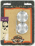   43462-00 (43462-00): Swingarm pivot bolt covers "Classic chrome" collection,NOS,Softai