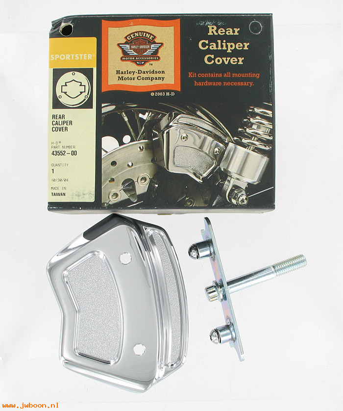   43552-00 (43552-00): Caliper cover - rear - NOS - Sportster XL's '00-'03