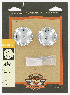   43580-04 (43580-04): Swingarm pivot bolt cover kit - NOS - Sportster XL '04-