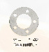   43838-00 (43838-00): Hub plate - wheel - NOS