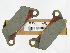   43957-80A (43957-80A): Brake pad kit - rear - NOS - FLT '80-'85. FLH-80 '81-'84, Shovel
