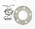   43985-98 (43985-98): Hub plate - front wheel - NOS - FXST/C/S/SB.FXDWG.FLST