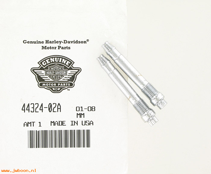   44324-02A (44324-02A): Brake pad pin kit, silver caliper - NOS