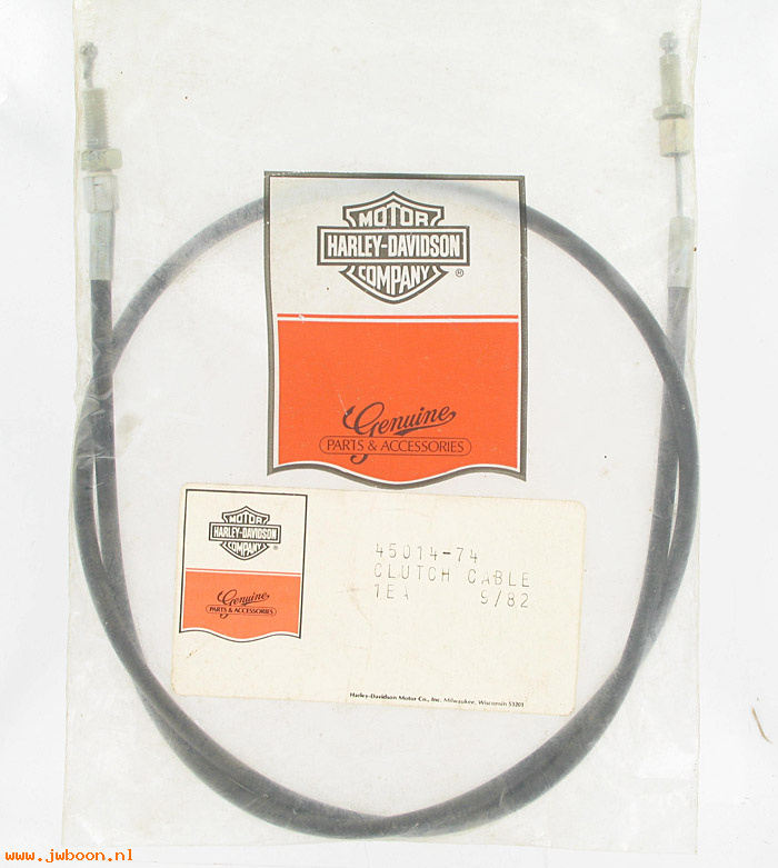   45014-74 (45014-74 / 21195): Clutch cable assy. - NOS - SS,SX 175; SS,SX 250 '74-'78