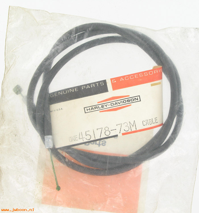   45178-73M (45178-73M): Throttle control cable - NOS - Aermacchi AMF Harley-Davidson