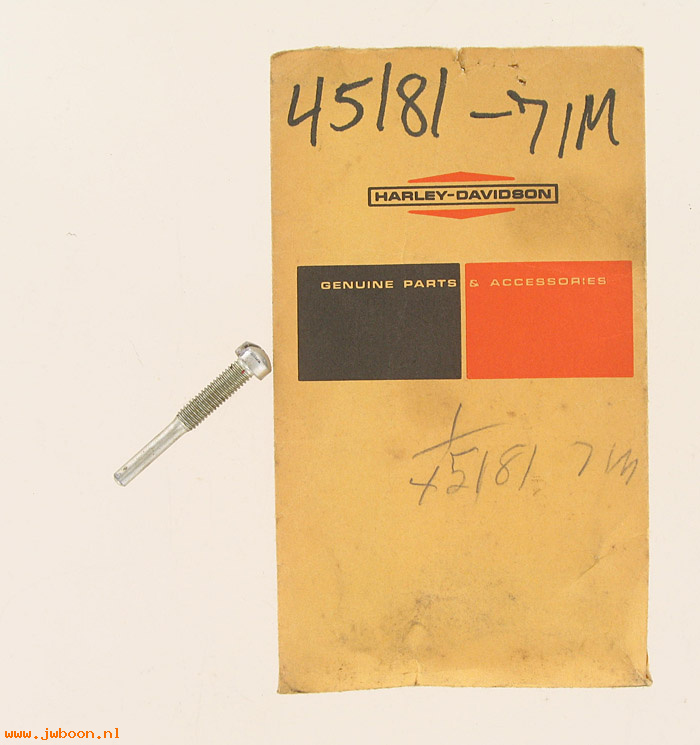   45181-71M (45181-71M): Screw, 5 mm x 35  throttle stop - NOS - Aermacchi Baja 1971. AMF