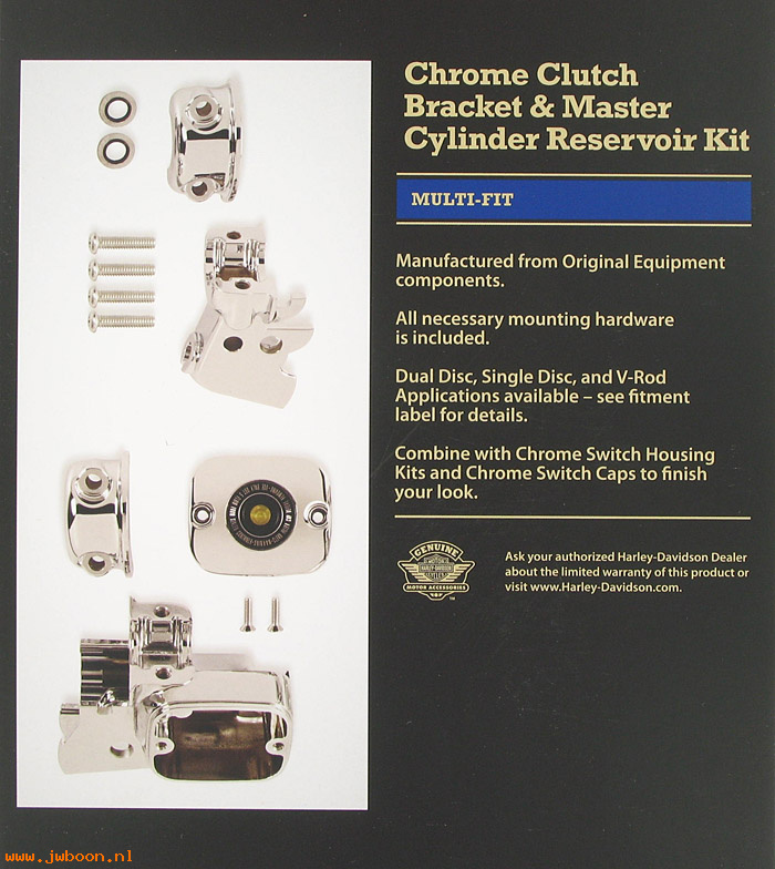   45355-08 (45355-08): Clutch bracket&master cyl reservoir kit, 9/16" DOT 4-NOS-FXD,FXST