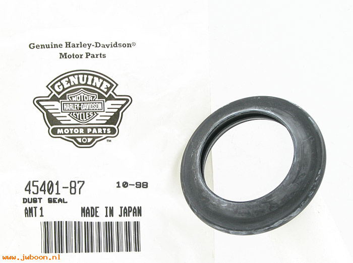   45401-87 (45401-87): Dust seal - NOS - Sportster XL '88-'08. Dyna, FXD '87-'05