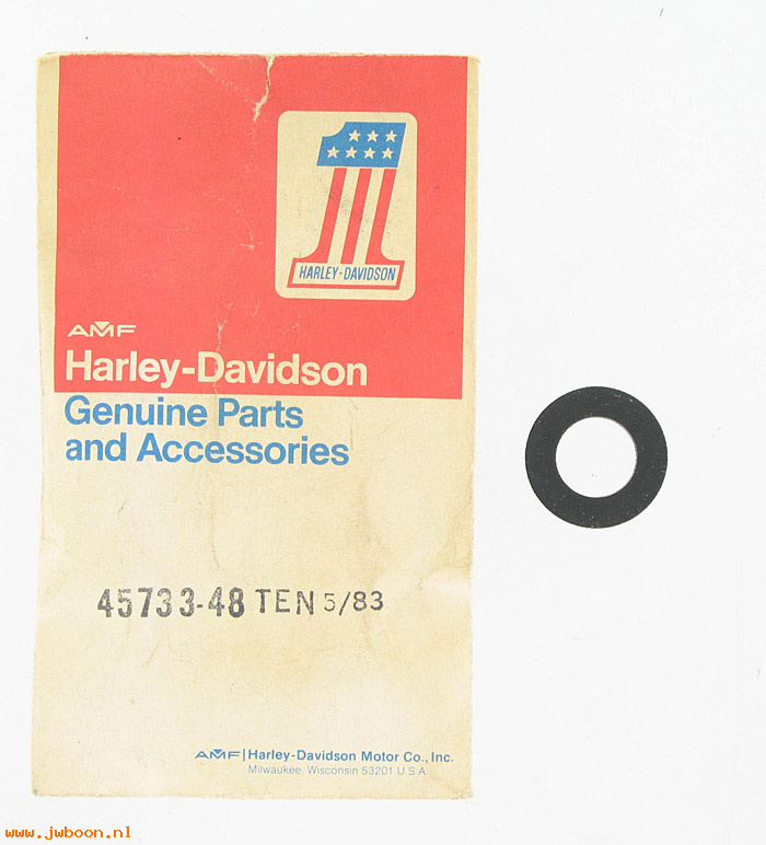   45733-48 (45733-48): Oil seal, tube plug - NOS - FL '79-'84. FLT '80-'83. FXWG '80-'86