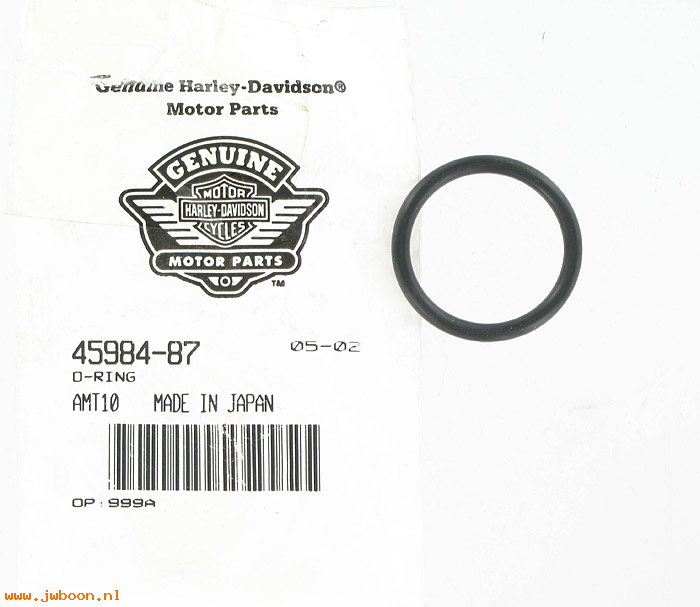   45984-87 (45984-87): O-ring, front fork tube plug - NOS - FXR, FXD 87-05. XL 88-08
