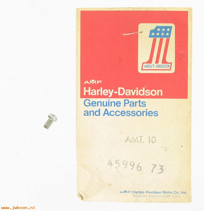   45996-73 (45996-73): Drain screw, slider/screw, ignition & light switch - NOS - FX,XL