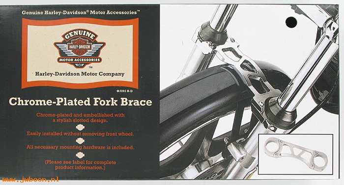   46093-03 (46093-03): Fork brace - 41mm forks - NOS - Softail Deuce, FXSTD '00-'07