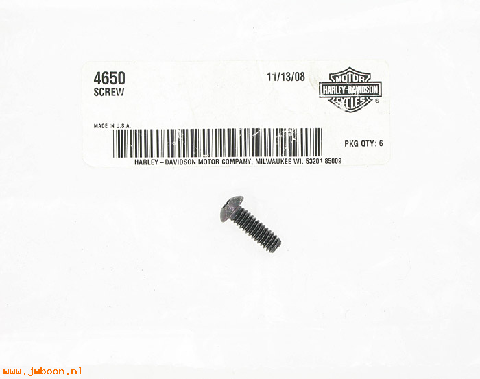       4650 (    4650): Screw, 1/4"-20 x 3/4" hex socket button head - NOS