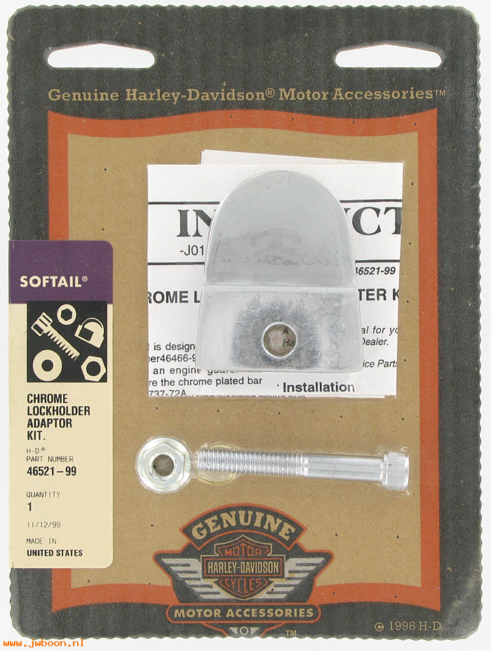   46521-99 (46521-99): Lock holder adapter kit - NOS - Softail, FXST '84-